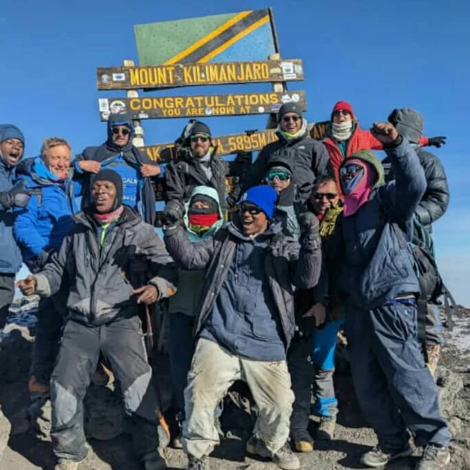 Kilimanjaro climbing via the scenic Lemosho Route